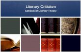 Literary Criticism Schools of Literary Theory. What is Literary Criticism? The study, analysis, and evaluation of a work of literature Each school of.