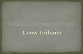 Crow Indians. [Crow Indian camp].  Metadata for: