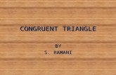 CONGRUENT TRIANGLE BY S. RAMANI. LOOK AT THE FOLLOWINGFIGURES.