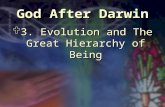 God After Darwin  3. Evolution and The Great Hierarchy of Being.