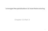 1 Leveraged Recapitalizations & Asset Restructuring Chapter 13 Part 3.