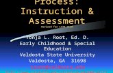 The Writing Process: Instruction & Assessment Revised for LITR 3130 Tonja L. Root, Ed. D. Early Childhood & Special Education Valdosta State University.