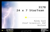 3178 24 x 7 StarTeam Randy Guck Chief Scientist, DSP Borland.
