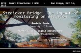 Zonta, glisic & adriaenssens streicker bridge: the impact of monitoring on decision Streicker Bridge: The impact of monitoring on decision Daniele Zonta.