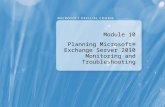 Module 10 Planning Microsoft® Exchange Server 2010 Monitoring and Troubleshooting.