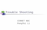 Trouble Shooting CERNET NOC Pengfei Li. 2 Contents Trouble Shooting Tools Trouble Shooting BGP Trouble Shooting OSPF Trouble Shooting IS-IS Trouble Shooting.