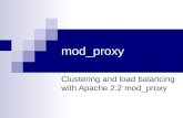 Mod_proxy Clustering and load balancing with Apache 2.2 mod_proxy.