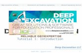 Deep excavation softwareGeotechnical and foundation engineering Advanced Engineering Services Corso Paratie, Milano 30 settembre 2009 Tutorial 1: Introduction.