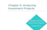 1 Chapter 6: Analyzing Investment Projects Copyright © Prentice Hall Inc. 2000. Author: Nick Bagley, bdellaSoft, Inc. Objective Explain Capital Budgeting.