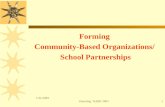 1/31/2003 Osterling NABE 20031 Forming Community-Based Organizations/ School Partnerships.
