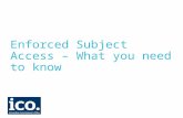 Data Protection Act 1998 section 56: Enforced Subject Access – What you need to know.