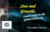 Size and Growth: Thorvaldur Gylfason Small States in the Global Economy.