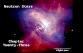 Neutron Stars Chapter Twenty- Three. Guiding Questions 1.What led scientists to the idea of a neutron star? 2.What are pulsars, and how were they discovered?