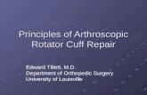 Principles of Arthroscopic Rotator Cuff Repair Edward Tillett, M.D. Department of Orthopedic Surgery University of Louisville.
