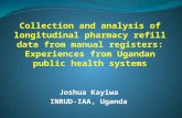 Joshua Kayiwa INRUD-IAA, Uganda. Session Objectives Narrate the experience of the Uganda INRUD-IAA team in collecting, cleaning, summarizing and analyzing.
