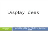 Display Ideas Music | Read to the Rhythm| Summer 2015 November 7, 2014 Display Ideas for Summer 2015 DISPLAY IDEAS FOR SUMMER 2015.