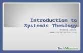 Introduction to Systemic Theology Andrew Sears .