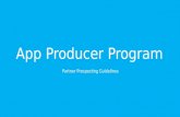 App Producer Program Partner Prospecting Guidelines.