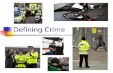 Defining Crime. Homework analysis Different levels Crime can appear on many different levels, ranging from petty theft of smalls amounts of money to.
