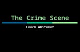 The Crime Scene Coach Whitaker. Vocabulary  Crime Scene—any place where evidence may be located to help explain events  Modus Operandi—the characteristic.