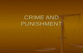 CRIME AND PUNISHMENT. WHY SOCIETY PUNISHES PEOPLE WHO BREAK THE LAW Society sets up rules and we have to obey them or face the consequences. Society sets.