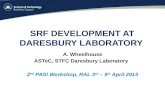 SRF DEVELOPMENT AT DARESBURY LABORATORY A. Wheelhouse ASTeC, STFC Daresbury Laboratory 2 nd PASI Workshop, RAL 3 rd – 5 th April 2013
