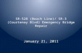 SR-528 (Beach Line)/ SR-3 (Courtenay Blvd) Emergency Bridge Repair January 21, 2011.