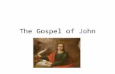 The Gospel of John. Difference between John and Synoptics More spiritual, theological (Eagle soars above others) Contains info the others do not have.