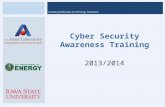 Cyber Security Awareness Training 2013/2014. Table of Contents Cyber Security Highlights. –User Accounts. –Baseline Configurations. –Configuration Management.