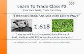 “Fibonacci Ratio Analysis with Elliott Wave” Today we will learn how to combine Fibonacci Ratio Analysis with EW for trading entries and exits. 1.618 Learn.