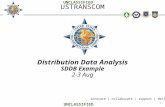 1 innovate | collaborate | support | deliver USTRANSCOM Distribution Data Analysis SDDB Example 2-3 Aug UNCLASSIFIED.