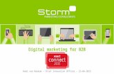Digital marketing for B2B Remi van Beekum – Chief Innovation Officer – 23-04-2015.