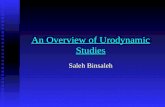 An Overview of Urodynamic Studies Saleh Binsaleh.