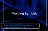 Welding Symbols Objective: SWBAT Identify and explain welding symbols.