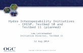 ® Hydro Interoperability Initiatives – CHISP, Testbed 10 and Testbed 11 (planned) Lew Leinenweber Initiative Director, Testbed 11 12 Aug 2014 Copyright.