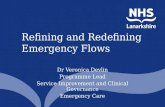Refining and Redefining Emergency Flows Dr Veronica Devlin Programme Lead Service Improvement and Clinical Governance Emergency Care.