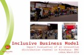 Inclusive Business Model Impact Evaluation of an innovative distribution channel in Kinshasa- DRC Lisbon, March 2014.