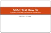 Practice Test SBAC Test How To Smarter Balanced Assessment Consortium.