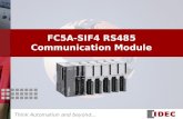 Think Automation and beyond… FC5A-SIF4 RS485 Communication Module.