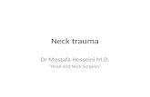 Neck trauma Dr Mostafa Hosseini M.D. “Head and Neck Surgeon”