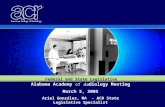 Alabama Academy of Radiology Meeting March 5, 2005 Ariel González, MA - ACR State Legislative Specialist Federal and State Legislative Update.