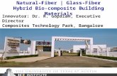 Innovator: Dr. R. Gopalan, Executive Director Composites Technology Park, Bangalore Natural-Fiber | Glass-Fiber Hybrid Bio-composite Building Materials.