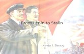 From Lenin to Stalin Kevin J. Benoy. Bolshevik Victory? Bolshevik Russia emerged from the long years of WW1 and the Civil War exhausted. Losses in human.