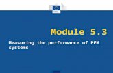 Module 5.3 Measuring the performance of PFM systems.
