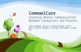 CommuniCare Creating Better Communication Between Caregivers and Parents Alexis Simmonds, Director, Learning Village, Fairfax Nancy Stefanick, Manager.