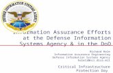 Information Assurance Efforts at the Defense Information Systems Agency & in the DoD Richard Hale Information Assurance Engineering Defense Information.