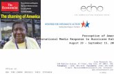 © Echo August 29 – September 15, 2005 Perception of America International Media Response to Hurricane Katrina Echo Research Inc. 330 Madison Avenue, 6.