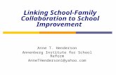 Linking School-Family Collaboration to School Improvement Anne T. Henderson Annenberg Institute for School Reform AnneTHenderson1@yahoo.com.