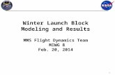 1 Winter Launch Block Modeling and Results MMS Flight Dynamics Team MIWG 8 Feb. 20, 2014.