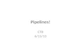 Pipelines! CTB 6/15/13. A pipeline view of the world.